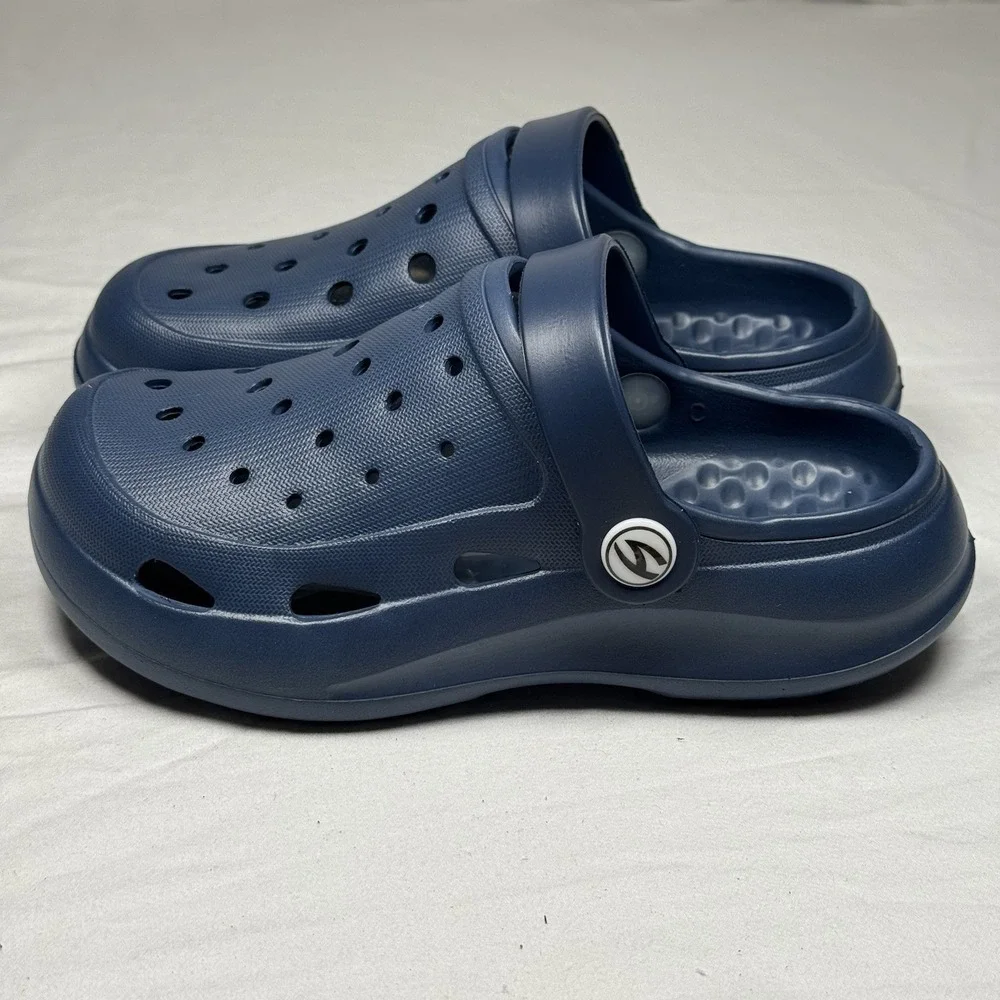 Kids Blue Clogs Size 11 Toddler Slip‎ On Sandals Charms Lightweight Shoes